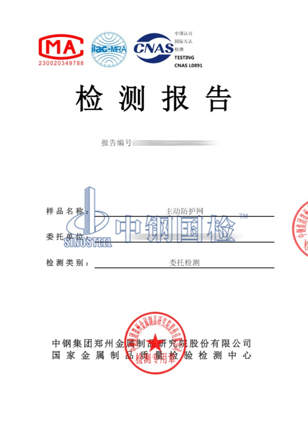 主動防護網檢測報告